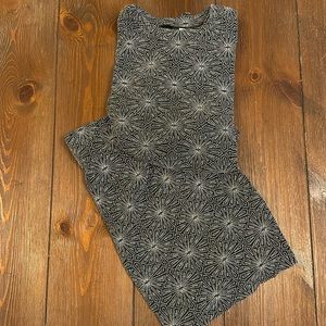 H&M Two Piece Sparkling Mini Skirt and Long Sleeve Top